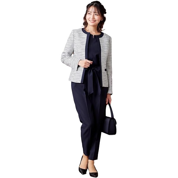 Amazon | [ルイ ルエ ブティック] パンツスーツ アンサンブル  