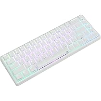 Amazon | NiZ キーボード 【Atom68白い無線RGB】 静電容量無接点方式 