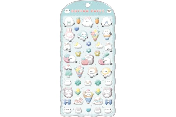 クラックス CRUX コットンパフィーシール シマエナガ 立体 ネイルパーツ スマホデコ 推し活