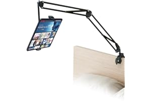 エレコム タブレットスタンド アームスタンド iPadスタンド Fire HD 10 Fire HD 8 スマホ/iPhoneスタンド ベッドサイド取付可能 寝ながら 360度回転 Zアーム型 4.6~11インチ対応 ブラック TBWDSZARMBE