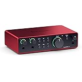 Focusrite Scarlett 2i2 第4世代 USBオーディオインターフェース 録音、作詞ライティング、ストリーミング、ポッドキャスティング用 — ハイファイ、スタジオ品質の録音、録音に必要なすべてのソフトウェア。