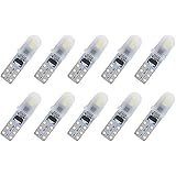 NAKOBO T5 74 73 2723 2721 W3W LEDバルブ 2SMD 3020チップ 自動車用メーター球 パネル球 インジケータ ダッシュボードライト 12V汎用 ホワイト（10個入り）