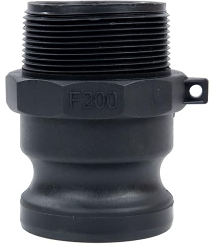 Bee Valve Polypropylene Pipe Fitting, Short Nipple, Schedule 80, 2" NPT Male, 2-1/2" Length - View #10