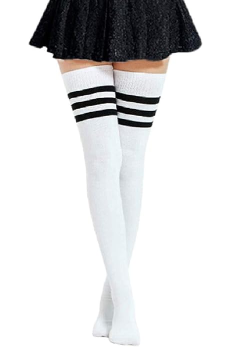 Cotton Thigh High Socks 
