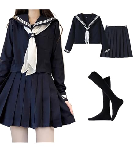 レプリカ 白百合学園高校 夏セーラー服セット(本格的)200cm超大 セーラー服 