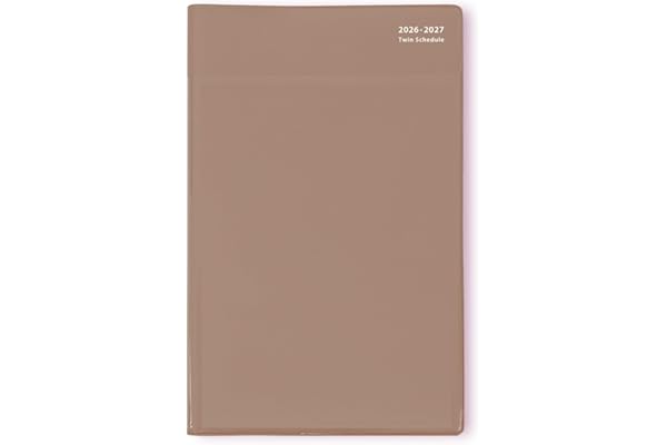 学研ステイフル 手帳 2026 スケジュール帳 ツイン手帳 A5 オークブラウン M16802 2025年 10月始まり