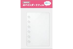 A7 リフィル シール台紙 透明PET製 薄型シート 0.3mm加厚版 立体シール収納専用 はがせる バインダー用 6穴（10枚）