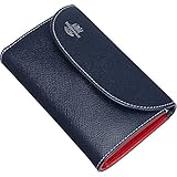 ホワイトハウスコックス(Whitehouse Cox) LondonCalf S7660 三つ折り財布 ネイビー・レッド 【正規販売店】 ホワイトハウスコックス(Whitehouse Cox) LondonCalf S7660 三つ折り財布 ネイビー・レッド 【正規販売店】
