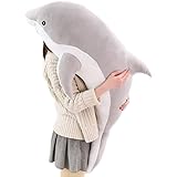 Amazon Co Jp イルカぬいぐるみ クール 抱きまくら 冷感 ひんやり クッション キャラクター ぬいぐるみ プレゼント 枕 まくら 可愛い 癒しグッズ かわいい 洗える 1cm リラックス カラー グッズ だきまくら 恐竜動物 サメ ホーム キッチン