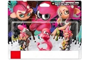 アミーボ トリプルセット[タコガール/タコ/タコボーイ] (スプラトゥーンシリーズ) + lolloマイクロファイバークロス(商標登録済)