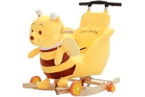 Yobuisg 携帯レバータイプ 子供 トロイの木馬 音楽 木馬 赤ちゃん ぬいぐるみ 揺れる車 取り外して洗える ぼん家具 テレビで放映されました くまの乗り物 くまのぬいぐるみ ロッキングチェア 乗用玩具 くま 乗れるぬいぐるみ ベルト付き 音が流れる 子ども用 ブラウン