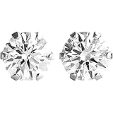 [ダイヤモンドワールド] レディース ジュエリー PT900 ダイヤモンド ピアス 0.30ct Gカラー SI2クラス Goodカット GGSJ ソーティング (鑑定書の元)付 両耳用 プラチナ 6本爪