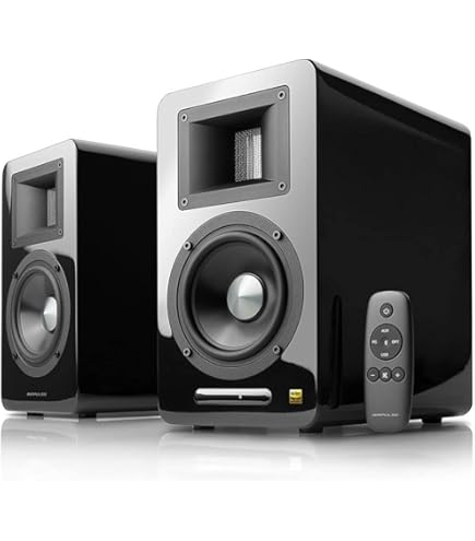 Amazon | AIRPULSE A100 HD MONITOR - DAC 内蔵アクティブ・スピーカー 