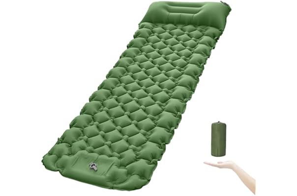 Yissvic エアーマット アウトドアマット キャンプマット キャンプ用 コンパクト 厚さ16cm 無限連結可能 足踏み式加厚 防水 防潮 防災 57 以上節約 厚さ16cm