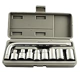 PandaHall 45 スチール ソケットレンチ L型レンチ 携帯に便利 mini セット 9点 22x9x4.5cm