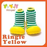 アティパス attipas ベビーシューズ リングル イエロー Lサイズ（12.5cm） Ringle