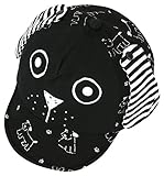 GEMVIE キッズ 子供 女の子 男の子 春夏 可愛い 犬 スポーツ 鳥打ち帽 コットン 帽子 日焼け防止 サンバイザー キャップ 野球帽 かわいい ブラック