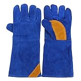 Beho-16インチのペアロングヘビーデューティダブルパーム溶接ガントレット溶接手袋