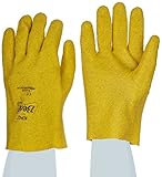 SHOWA 962 Fully Coated PVC Glove, Cotton Jersey Liner, General Purpose Work, Large (Pack of 12 Pairs