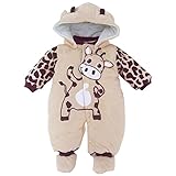 新生児赤ちゃん女の子男の子動物スタイルロンパース秋冬Playsuitsスノーウェア カラー: ベージュ