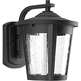 Progress Lighting P6078-3130K9 Contemporary/Soft 1-9W Led Wall Lantern, Black [並行輸入品]
