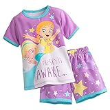 ディズニー Disney アナと雪の女王 半袖 パジャマ 女の子 小さい頃/ラベンダー (5歳 110cm) [並行輸入品]