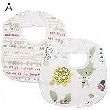 4層 ガーゼ スタイ 2枚セット ベビー ビブ よだれかけ (AA) [並行輸入品]