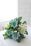COVENT GARDEN（コベントガーデン） ブルーローズミックスブッシュ 造花 人工観葉植物 TJ-05 【まとめ買い×4セット】