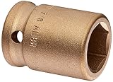 Ampco Safety Tools I-3/4D7/8 Socket, Standard Impact, Non-Sparking, Non-Magnetic, Corrosion Resistan