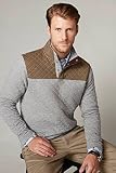 Tailor Vintage Quilted DFニットMock Neck Sweatshirt ( med grey heather / Army Heather Quilted ) 9549509