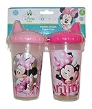 Disney Minnie Mouse Clubhouse Slim Sippy Cups, Pink, 2 Count by Disney