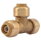 Cash AcmeU360LFASharkbite Brass Push Tee-3/8"X3/8"X3/8" TEE (並行輸入品)