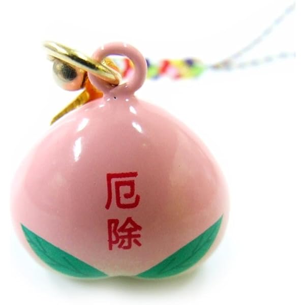 Amazon.co.jp: 災難消除/開運厄除 水琴桃鈴身代りおまもり 根付タイプ