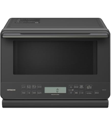 Amazon.co.jp: Hitachi MRO-W1Z K Frosted Black Oven Range, Healthy