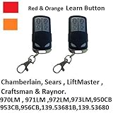 Craftsman 139.53681bガレージドアOpenerキーチェーンリモートコントロール139.53680 2パック