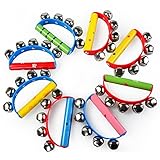 BUYITNOW Baby Wooden Hand Bell ToyグリップRattle Musical教育玩具0 – 3歳児