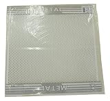 久宝金属製作所 平板 パンチメタル ホワイト 5ΦX0.5mm厚X455mmX455mm K7000