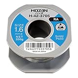 ホーザン(HOZAN) ハンダ スズ50% 鉛50% 重量200ｇ 長さ13ｍ 線径1.6ｍｍΦ H-42-3705
