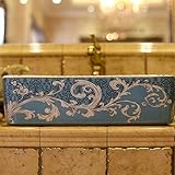 GYP 盆地ヨーロピアンスタイルの陶器の増加矩形のアート盆地シンクウォッシュ盆地 ( 色 : A )