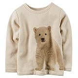 Carter 's Little Girls French Terry Sparkleプルオーバートップ( 6 K ,ゴールド)