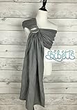 Bibetts Pure Linen 'Gray' Ring Sling Baby Carrier by Bibetts