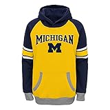 NCAA Youth堅牢なプルオーバーパーカー イエロー