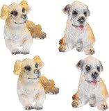 4個7樹脂7犬7ミニ7樹脂7動物7ミニ7動物7犬7おもちゃ7用77ミニチュア7テラリウム7クラフト7ミニ7子犬7フィギュア7ミニ7犬7フィギュア7おもちゃ7犬7パーティー7記念