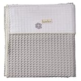 Koeka Antwerp 1015/44-010600/100 Cot Blanket Silver-Grey / White by Koeka