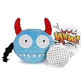 PETEMOO 犬電動おもちゃ 動く 犬噛む ボール ぬいぐるみ 音の出る玩具 小中型犬