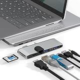 Surface Laptop 5 USBハブ 4K HDMI 100Mbpsイーサネット USB 3.0 Type Cデータ転送 SD TFカードスロット 3.5mmオーディオ マルチポート拡張 マイクロソフト サーフェイス ラップトップ3|4|5|Surface Laptop Go2|Go適用アクセサリ usbドッキングステーション