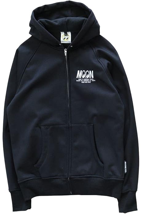 Amazon.co.jp: ムーンアイズ パーカー MOONEYES MOON Equipped ジップ 
