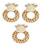 Angel Dear 3個リングRattlesセット、キリン