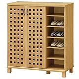 白井産業 【SHIRAI】 シューズラック くつ箱 格子の和風下駄箱 玄関収納 ハナノマ HNM-1090