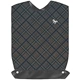 [FiBiC] 介護用エプロン マジックテープ式 大人 よだれかけ介護老人食事受け (ブラック)